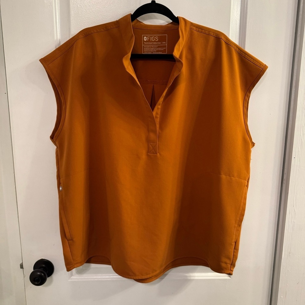 Figs Rafaela Oversized Scrub Top Atlantic Fall XXL 2X Limited Edition